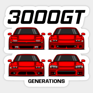 3000GT JDM Legend Generations Sticker